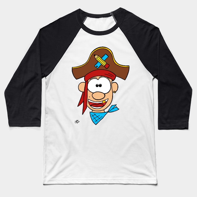 A school pirate Baseball T-Shirt by JatoLino